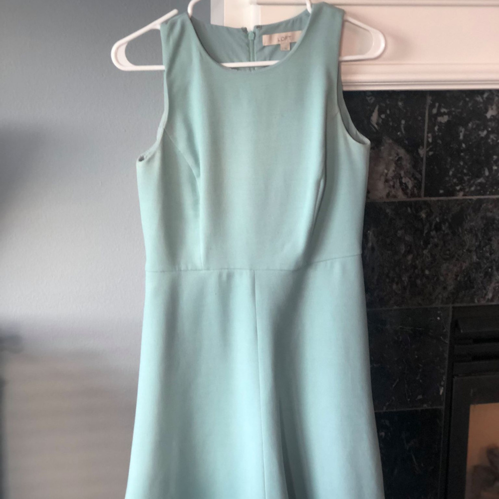 🌸 LOFT 🌸 Light Blue Fit and Flare Dress